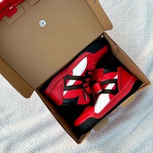 Puma Kids Red and Black Athletic Sneakers